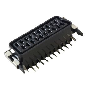 کانکتور SCART مادگی 21 پین روبردی دارای هولدر فلزی