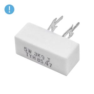 مقاومت آجری 3.9K اهم 5W پکیج CPR05