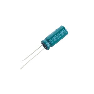 خازن الکترولیتی 270uF / 35V تایوانی مارک TAICON با طول عمر بالا