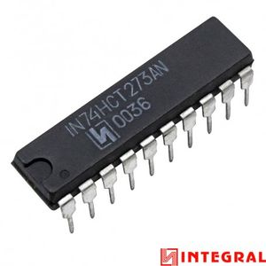 تراشه ترنسیور 74HCT273AN پکیج DIP مارک INTEGRAL