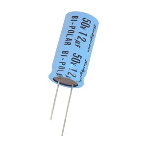 خازن الکترولیتی بدون پلاریته 12uF / 50V ژاپنی مارک RUBYCON