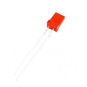 LED تخت مات قرمز لبه دار 1x5