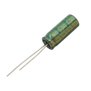 خازن الکترولیتی 1000uF / 6.3V ژاپنی مارک SANYO