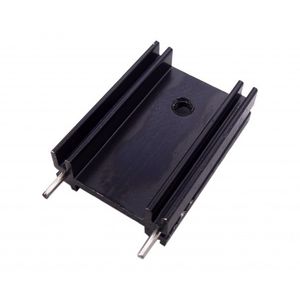 هیت سینک آلومینیومی مشکی TO-220 سایز 25x18x8mm