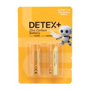 باتری قلمی Zinc Carbon دوتایی مارک DETEX