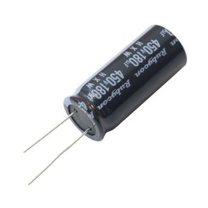 خازن الکترولیتی 180uF / 450V ژاپنی مارک RUBYCON