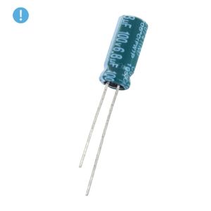 خازن الکترولیتی 6.8uF / 100V تایوانی مارک TAICON (OXO)