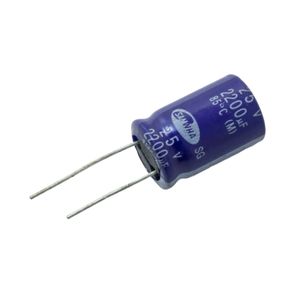 خازن الکترولیتی 2200uF / 25V کره ای مارک SAMWHA