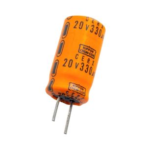 خازن الکترولیتی 330uF / 20V ژاپنی مارک NIPPON