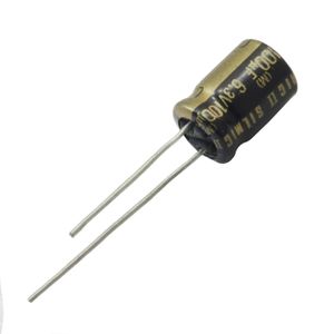 خازن الکترولیتی 100uF / 6.3V ژاپنی مارک ELNA سری SILMIC II