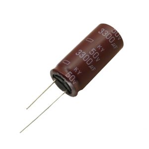 خازن الکترولیتی امپدانس پایین 3300uF / 50V ژاپنی مارک NIPPON با طول عمر بالا