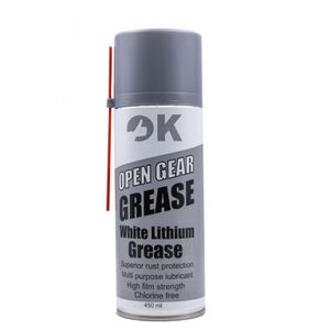 اسپری گریس لیتیوم سفید نسوز 450ml مارک OK