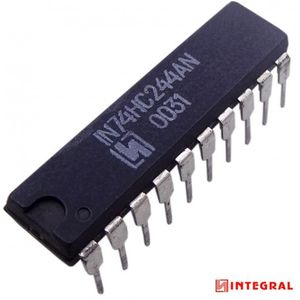 تراشه بافر 74HC244 پکیج DIP مارک INTEGRAL