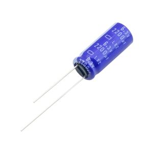 خازن الکترولیتی 2200uF / 6.3V ژاپنی مارک NIPPON