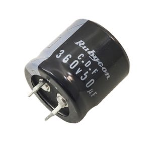 خازن الکترولیتی 50uF / 360V ژاپنی مارک RUBYCON سری CDF