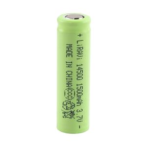باتری لیتیوم یون 3.7v سایز 14500 1500mAh مارک LiRAVi