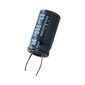خازن الکترولیتی 22uF / 250V ژاپنی مارک NICHICON