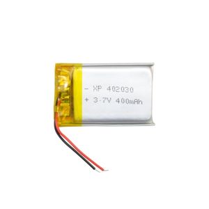 باتری لیتیوم پلیمر 3.7v ظرفیت 400mAh کد 402030