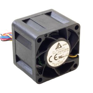 جت فن 12V-0.75A سایز 3.6X3.6X2.8cm چهار سیمه مدل FFB03612EHN مارک DELTA