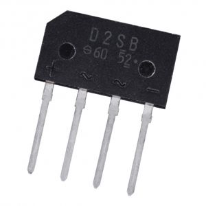 پل دیود 1.5A-600V تخت شانه ای D2SB60 تایوانی مارک Shindengen