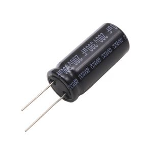 خازن الکترولیتی 390uF / 200V تایوانی مارک TAICON با طول عمر بالا