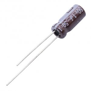خازن الکترولیتی 1uF / 50V تایوانی مارک TAICON سری VT