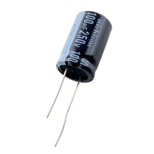 خازن الکترولیتی 100uF / 250V ژاپنی مارک NICHICON