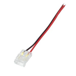 کانکتور ریسه LED نواری 180 درجه سایز 10mm سیم دار