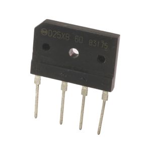 پل دیود 25A-600V تخت شانه ای D25XB60 ژاپنی مارک Shindengen
