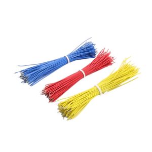 سیم افشان سایز 0.25 زرد 15cm دو سر لخت بسته100 تایی