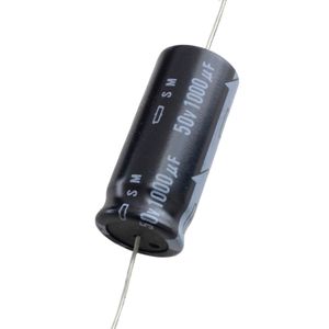 خازن الکترولیتی 1000uF / 50V آکسیال ژاپنی مارک NIPPON