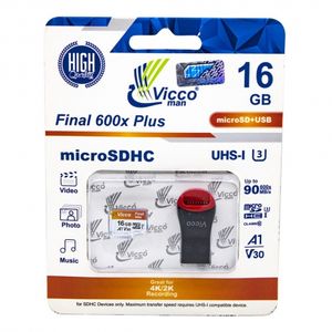 کارت حافظه MicroSDHC Class10 U3 مارک Vicco man ظرفیت 16GB