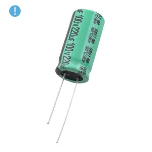 خازن الکترولیتی 220uF / 100V تایوانی مارک (OXO) TAICON