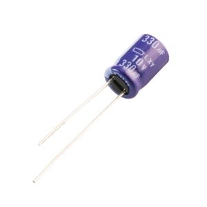 خازن الکترولیتی 330uF / 10V ژاپنی مارک NIPPON
