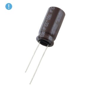 خازن الکترولیتی 22uF / 160V تایوانی مارک (OXO) TAICON
