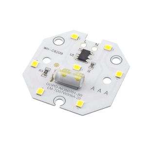 LED DOB سفید طبیعی 220VAC 7W شش ضلعی سایز 44mm