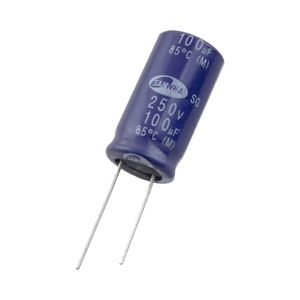 خازن الکترولیتی 100uF / 250V کره ای مارک SAMWHA