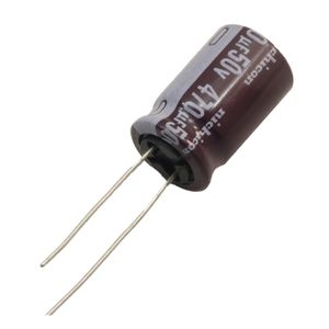 خازن الکترولیتی امپدانس پایین 470uF / 50V ژاپنی مارک NICHICON با طول عمر بالا