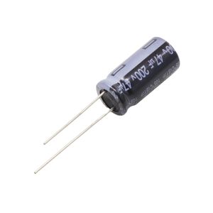 خازن الکترولیتی 47uF / 200V تایوانی مارک TAICON با طول عمر بالا