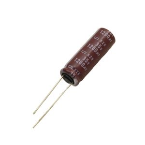 خازن الکترولیتی امپدانس پایین 1200uF / 35V ژاپنی مارک NIPPON با طول عمر بالا