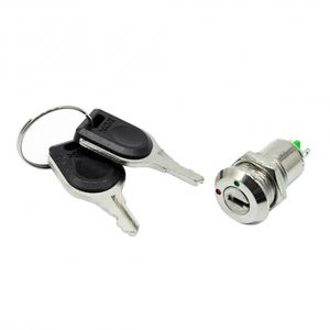 سوئیچ آلفا 2 حالته با کلید فلزی XL16C دارای هولدر روبردی