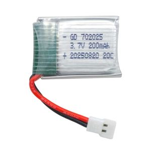 باتری لیتیوم پلیمر 3.7v ظرفیت 200mAh تک سل 20c کد 702025