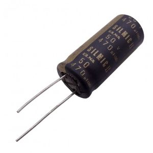 خازن الکترولیتی 470uF / 50V ژاپنی مارک ELNA سری SILMIC II
