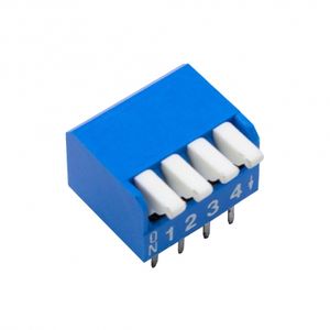 دیپ سوئیچ 4 تایی پیانویی تایوانی آبی DPL-04
