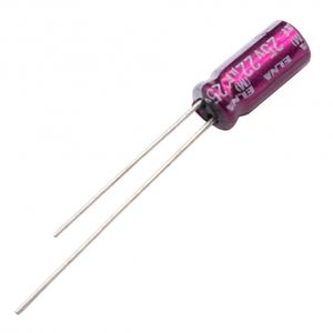 خازن الکترولیتی 22uF / 25V ژاپنی مارک ELNA سری SILMIC