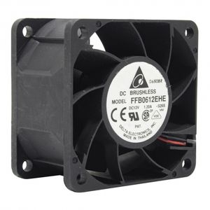 جت فن براشلس DC12V-1.2A دو سیمه FFB0612EHE سایز 6X6X3.8 مارک DELTA