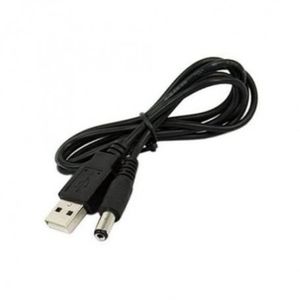 کابل تبدیل USB به تغذیه DC طول 80 سانتیمتری با کانکتور استاندارد 5.5mm