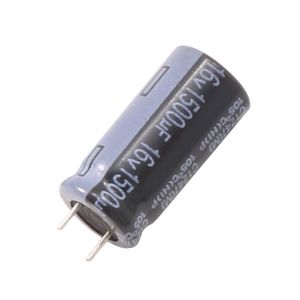 خازن الکترولیتی امپدانس پایین 1500uF / 16V تایوانی مارک TAICON سری HI