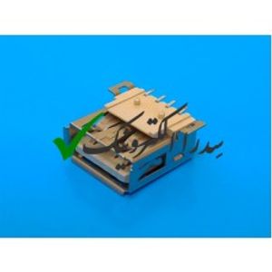 کانکتور USB 2.0 نوع A روبردی ماده رایت پایه SMD (SMT)