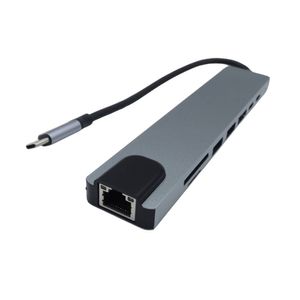 هاب 8 پورت تایپ C مدل TYPE-C TO HDTV